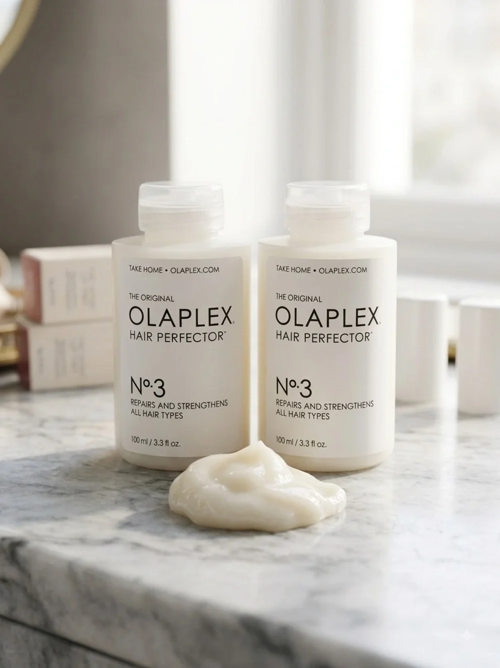 NIB Olaplex No. 3 Hair Perfector Duo Set - Full Size (3.3 fl oz / 100ml Each)